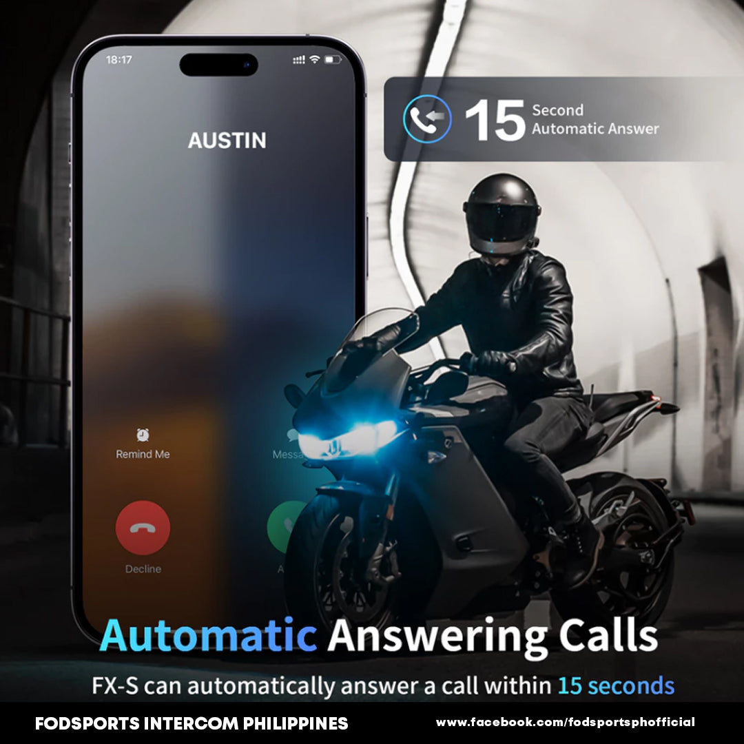 Fodsports FX-S Motorcycle Helmet Bluetooth Intercom